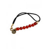 Barse Rockin' Leather and Stone Bracelet-Carnelian